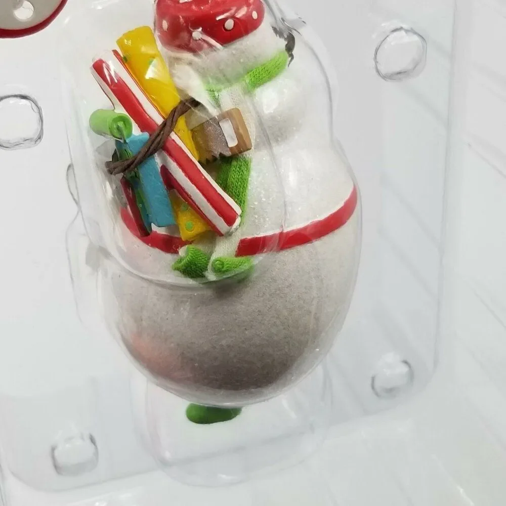 Snowman Handyman Christmas Ornament Ingrid Weekend Warrior New